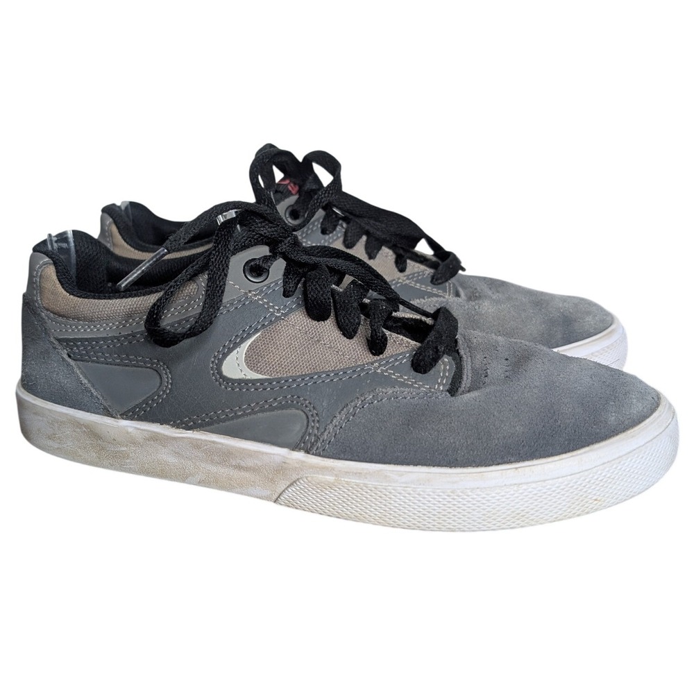 DC Women's 6 Grey Lace Up Running Skater Sneaker Athletic Shoes